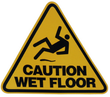 OATES - CAUTION WET FLOOR STICKER FOR WRINGER BUCKET