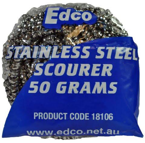 [18106] EDCO STAINLESS STEEL SCOURER EACH 50GM