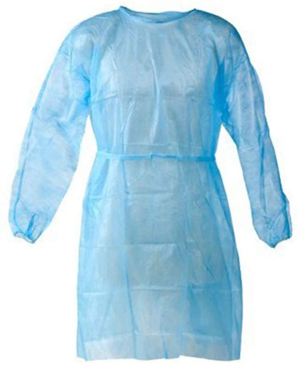 [500003] DISPOSABLE ISOLATION GOWN PVC