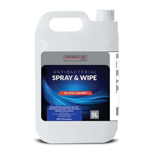 [8822] ROSCHE ANTIBACTERIAL SPRAY &amp; WIPE 5L