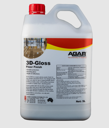 AGAR - 3D GLOSS FLOOR FINISH 5L