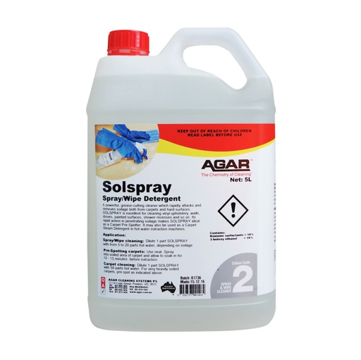 [SOL5] AGAR - SOLSPRAY 5L