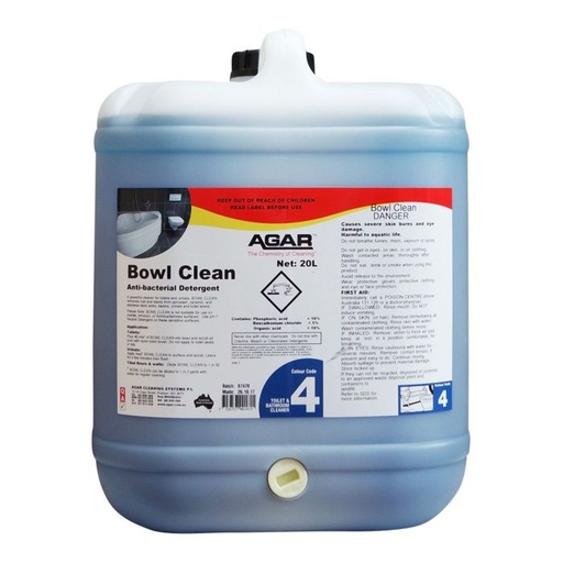 [BOW20] AGAR - BOWL CLEAN 20L
