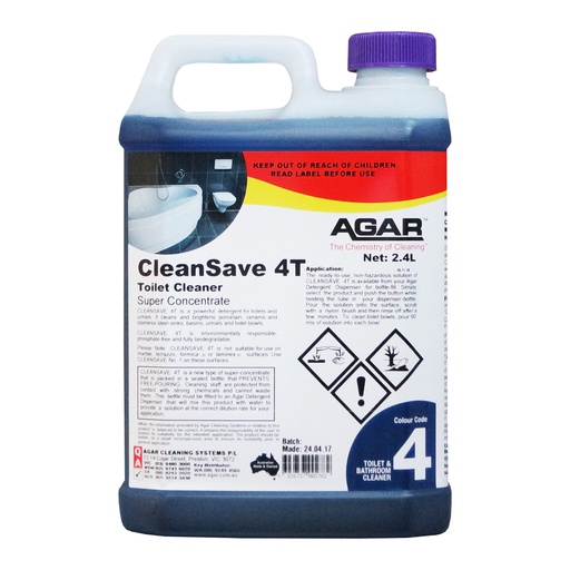 [CLN4T2] AGAR - CLEANSAVE 4T  2.4L