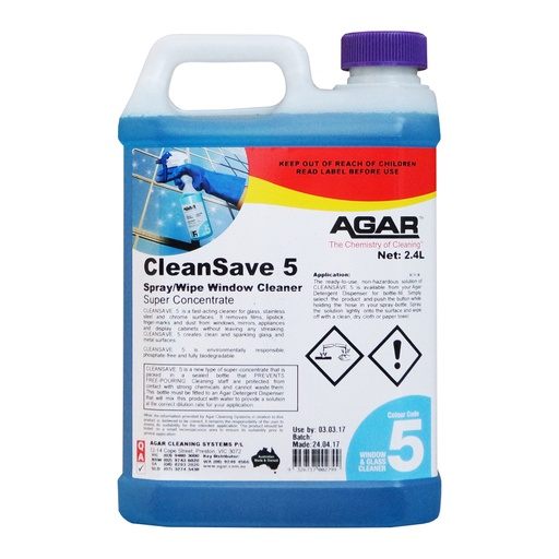 [CLN52] AGAR - CLEANSAVE 5 2.4L