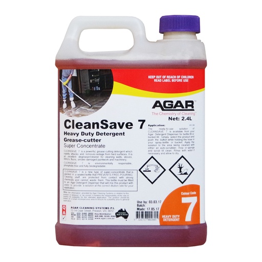 [CLN72] AGAR - CLEANSAVE 7 2.4L