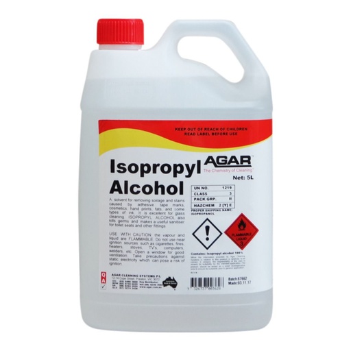 [ISO5] AGAR - ISOPROPYL ALCOHOL 5L