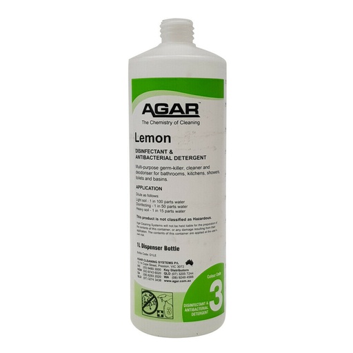 [D1LE] AGAR-DISINFECTANTS BOTTLE 1L