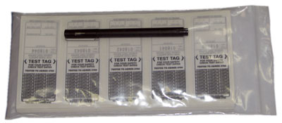 [TEST-BLK] CLEANSTAR -COLOURED TEST &amp; TAG STICKERS