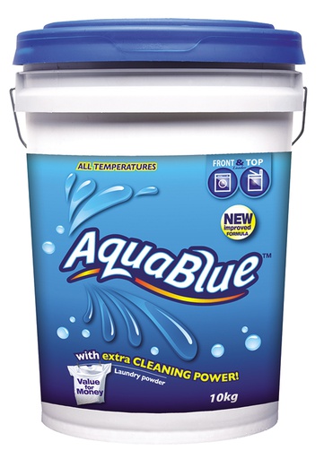 [5547849] AQUA BLUE FRONT AND TOP LOADER LAUNDRY POWDER BUCKET