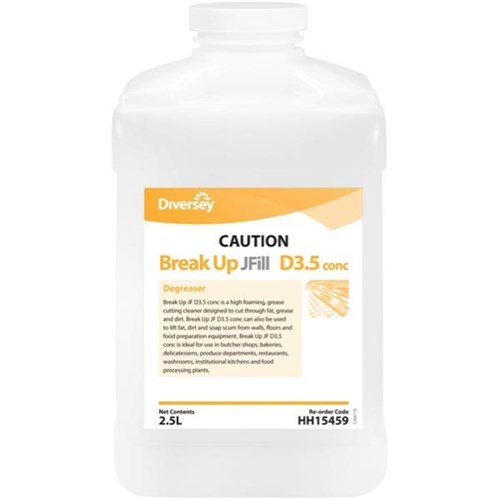 DIVERSEY - J-FILL  D3.5 BREAK UP DEGREASER 2.5L