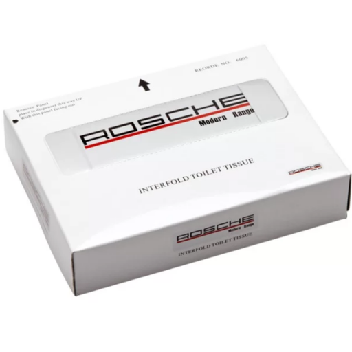 [6005] ROSCHE BOXED INTERLEAVE TOILET TISSUE 125'S - 100 BOXES/CTN