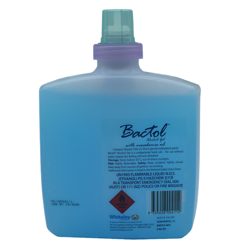 [20059] WHITELEY-BACTOL® ALCOHOL GEL 1L(1-25 CTNS)