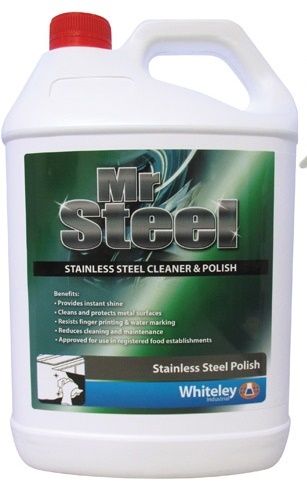 [130113] WHITELEY - MR STEEL STAINLESS STEEL CLEANER &amp; POLISH 5L