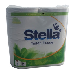 [3535] STELLA CLASSIC 2PLY 400SHT RECYCLED TOILET TISSUE - 4PK