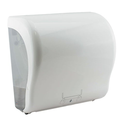 [D57930] STELLA WHITE STEINER ELECTRONIC NO TOUCH AUTOCUT ROLL TOWEL DISPENSER