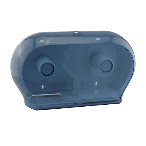 [D774] TRANSPARENT DOUBLE JUMBO TOILET TISSUE DISPENSER (MAX ROLL DIA 19CM)