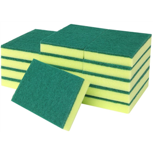 [18112] TUF SCOUR SPONGE GREEN 15 X 10CM