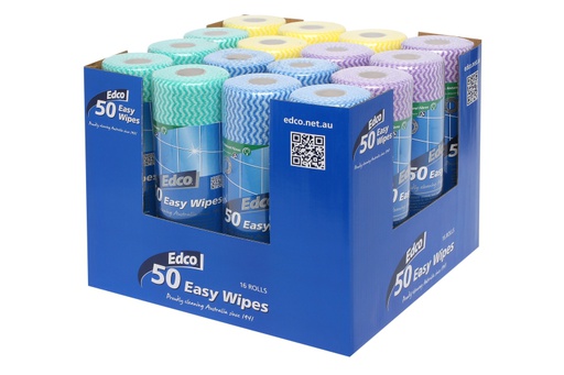 [56110] EDCO EASY WIPES ROLL 50 SHEETS