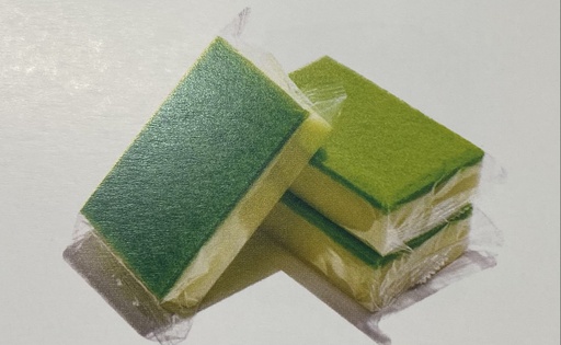 [8896] ROSCHE SCOURING SPONGE INDIVIDUALLY WRAPPED 110 X 70 X 40