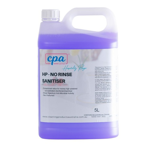 [4001N5L] HP - NO RINSE SANITISER 5L