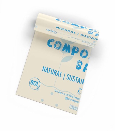 [130433] ENVIROPLUS 80L COMPOSTABLE BIN LINER 100/CTN