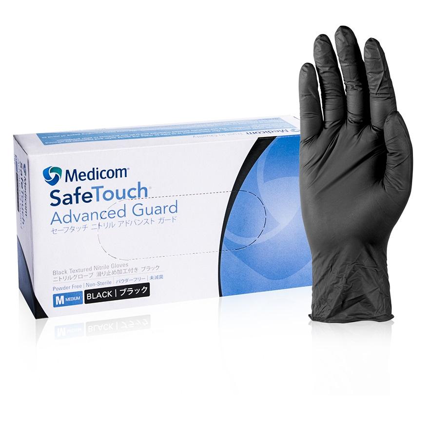 BLACK NITRILE POWDER FREE GLOVES