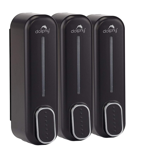 [DSDR0061] DOLPHY SOAP DISPENSER 350ML – SET OF 3 IN BLACK