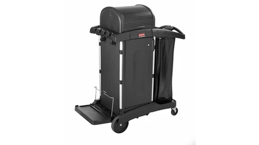 EXECUTIVE JANITORIAL CLEANING CART WITH DOORS AND HOOD HIGH SECURITY,