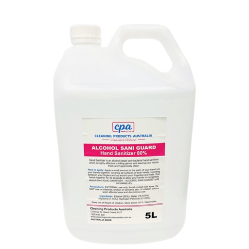 [CPA601] CPA - LIQUID SANITISER ALCOHOL SANI GUARD 78-80% 5L