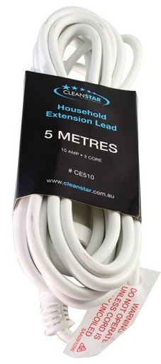 [CE510] CLEANSTAR - 5 METRE WHITE EXTENSION LEAD