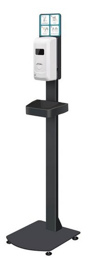 [DISP001] CLEANSTAR - TOUCHLESS HAND SANITISER AND SOAP DISPENSER STATION STAND