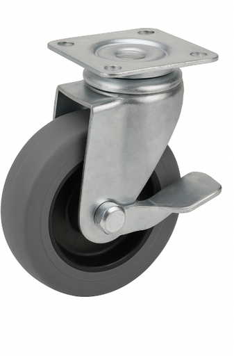 [PPR016] POLIVAC - FRONT CASTOR WHEEL TO SUIT PREDATOR WITH METAL LOCK