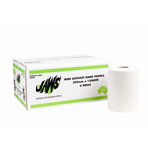 [66040] HAND TOWEL - ROYAL TOUCH JAWS AUTOCUT MINI  120 MTR × 6 ROLLS